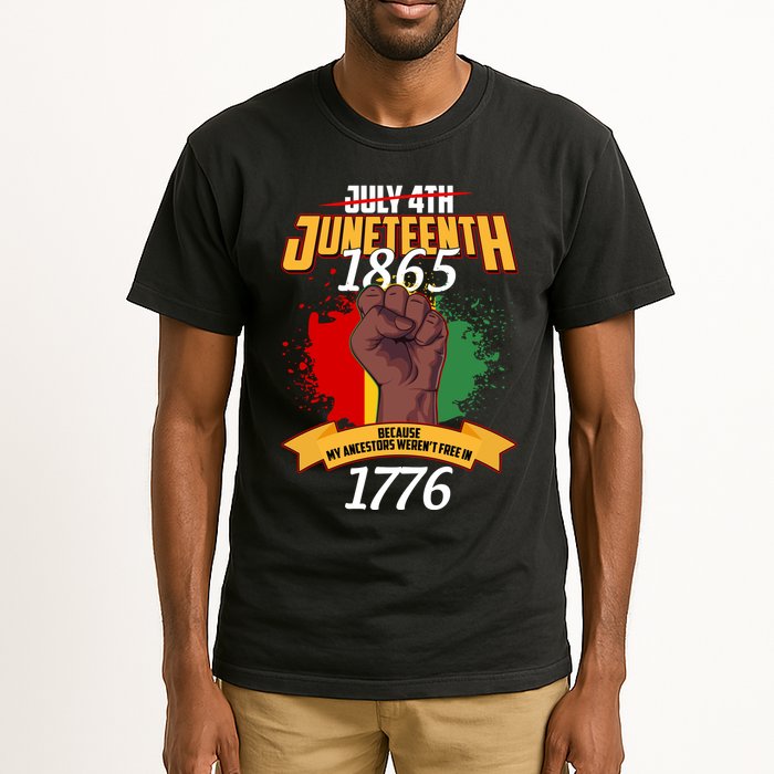 Juneteenth 1865 Because My Ancestors Weren't Free In 1776 Tall T-Shirt