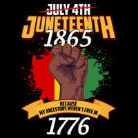 Juneteenth 1865 Because My Ancestors Weren't Free In 1776 16 in Basic Backpack