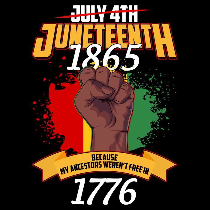 Juneteenth 1865 Because My Ancestors Weren't Free In 1776 16 in Basic Backpack