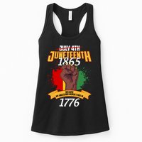 Juneteenth 1865 Because My Ancestors Weren't Free In 1776 Womens Tank Top