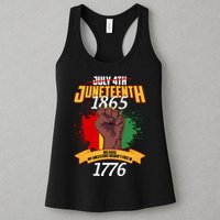 Juneteenth 1865 Because My Ancestors Weren't Free In 1776 Womens Tank Top