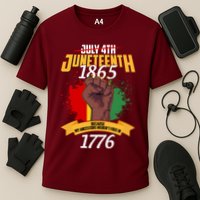 Juneteenth 1865 Because My Ancestors Weren't Free In 1776 Performance Shirt