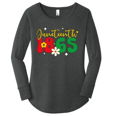 Juneteenth 1865 Black Freedom History Month African American Women's Perfect Tri Tunic Long Sleeve Shirt