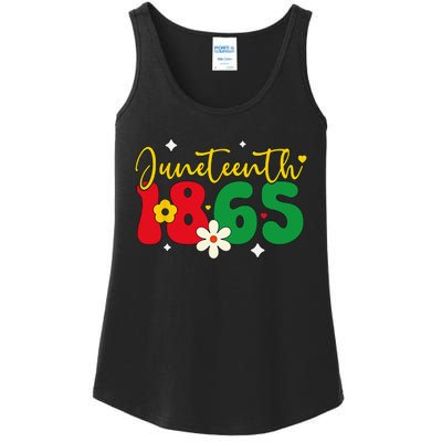 Juneteenth 1865 Black Freedom History Month African American Ladies Essential Tank