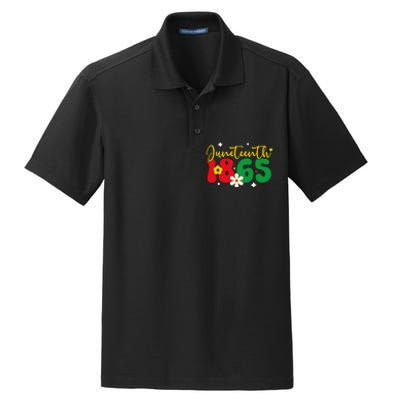 Juneteenth 1865 Black Freedom History Month African American Dry Zone Grid Polo