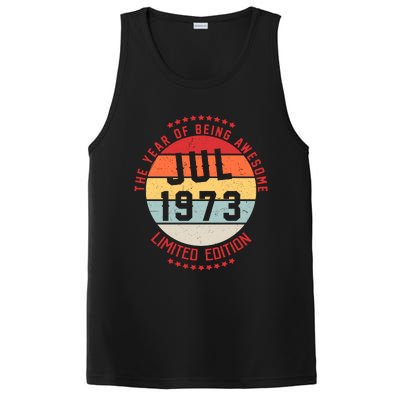 Jul 1973 Birthday The Year Of Being Awesome Gift PosiCharge Competitor Tank