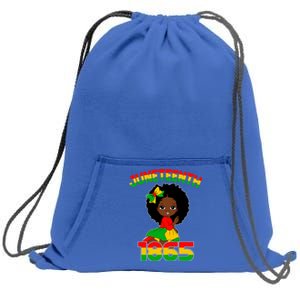 Juneteenth 1865 Blm Independence African Freedom Gift Sweatshirt Cinch Pack Bag