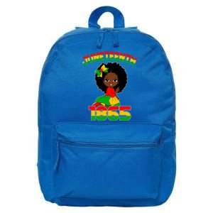 Juneteenth 1865 Blm Independence African Freedom Gift 16 in Basic Backpack