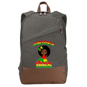 Juneteenth 1865 Blm Independence African Freedom Gift Cotton Canvas Backpack