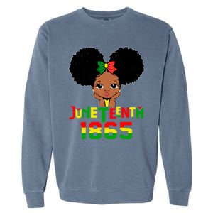 Juneteenth 1865 Blm Independence Freedom African Gift Garment-Dyed Sweatshirt