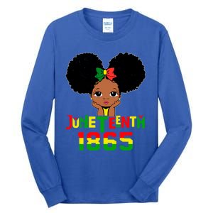 Juneteenth 1865 Blm Independence Freedom African Gift Tall Long Sleeve T-Shirt