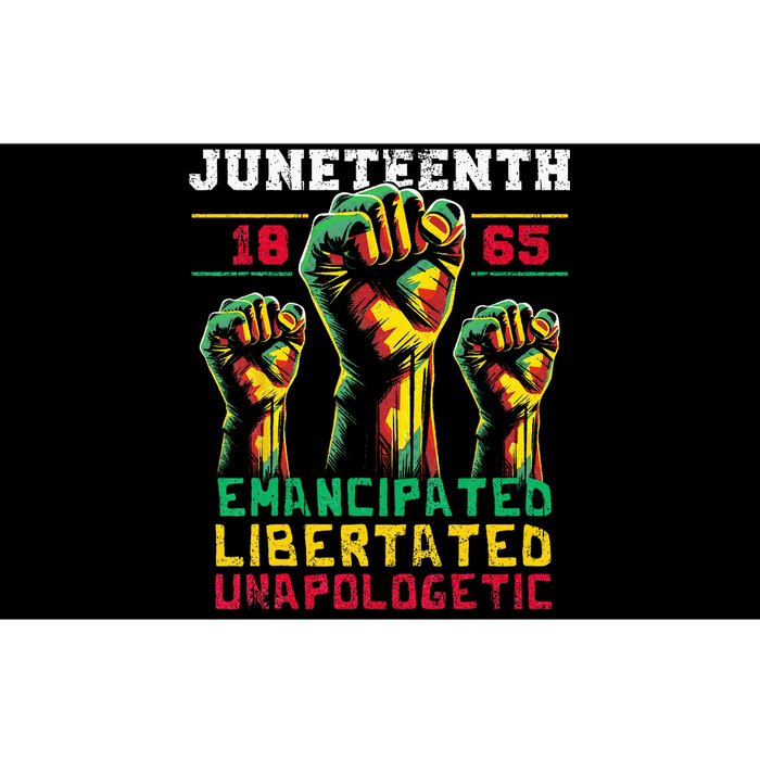 Juneteenth 1865 Black History African American Freedom Bumper Sticker