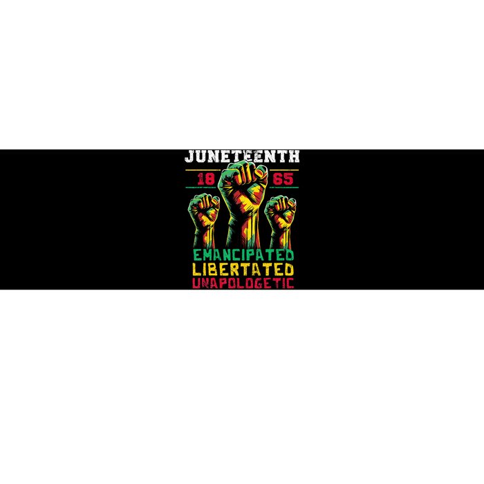 Juneteenth 1865 Black History African American Freedom Bumper Sticker