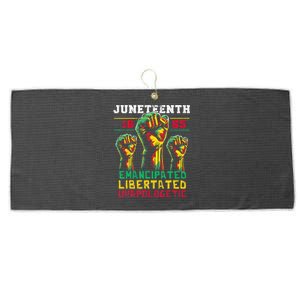 Juneteenth 1865 Black History African American Freedom Large Microfiber Waffle Golf Towel