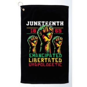 Juneteenth 1865 Black History African American Freedom Platinum Collection Golf Towel