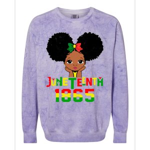 Juneteenth 1865 Blm Independence Freedom African Gift Colorblast Crewneck Sweatshirt