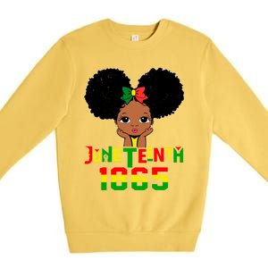 Juneteenth 1865 Blm Independence Freedom African Gift Premium Crewneck Sweatshirt