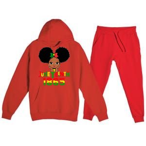 Juneteenth 1865 Blm Independence Freedom African Gift Premium Hooded Sweatsuit Set