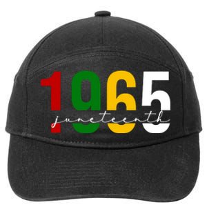 Juneteenth 1965 Black History Month 7-Panel Snapback Hat