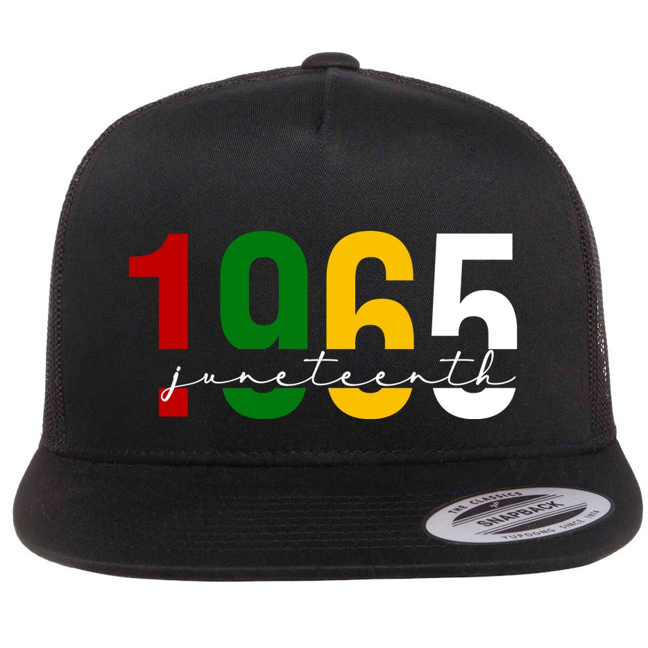 Juneteenth 1965 Black History Month Flat Bill Trucker Hat