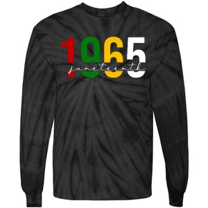 Juneteenth 1965 Black History Month Tie-Dye Long Sleeve Shirt