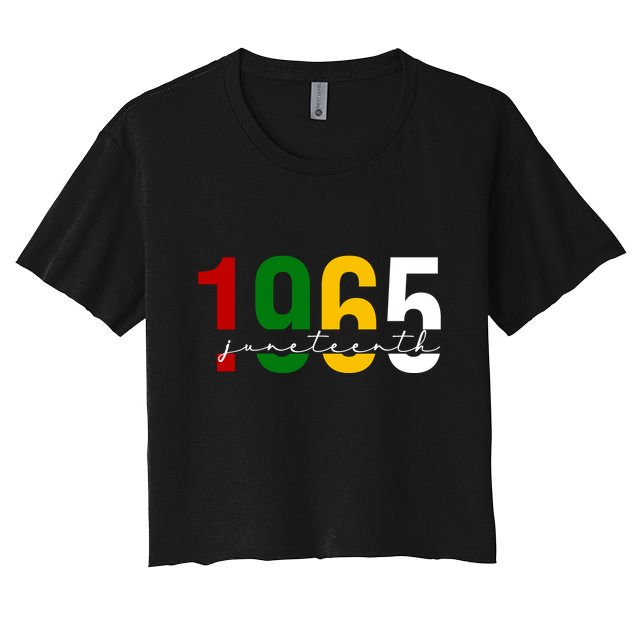 Juneteenth 1965 Black History Month Crop Top