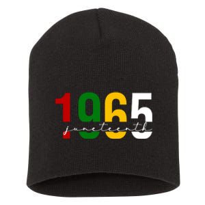 Juneteenth 1965 Black History Month Short Acrylic Beanie