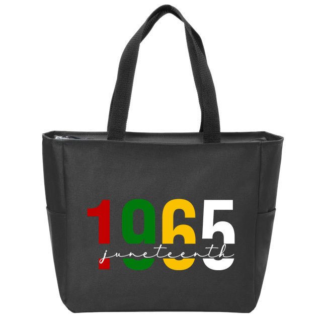 Juneteenth 1965 Black History Month Zip Tote Bag