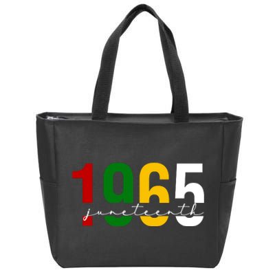 Juneteenth 1965 Black History Month Zip Tote Bag