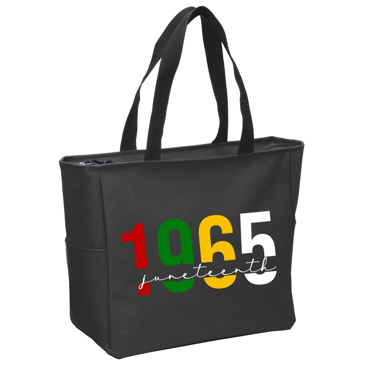 Juneteenth 1965 Black History Month Zip Tote Bag