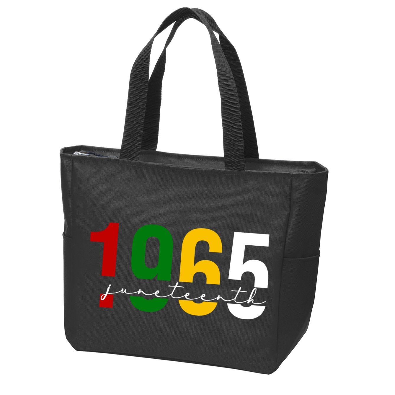 Juneteenth 1965 Black History Month Zip Tote Bag