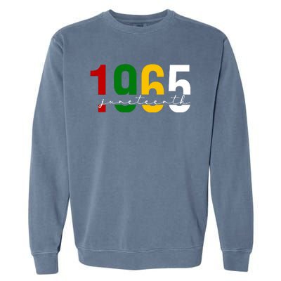 Juneteenth 1965 Black History Month Garment-Dyed Sweatshirt