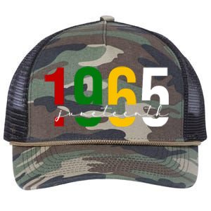 Juneteenth 1965 Black History Month Retro Rope Trucker Hat Cap