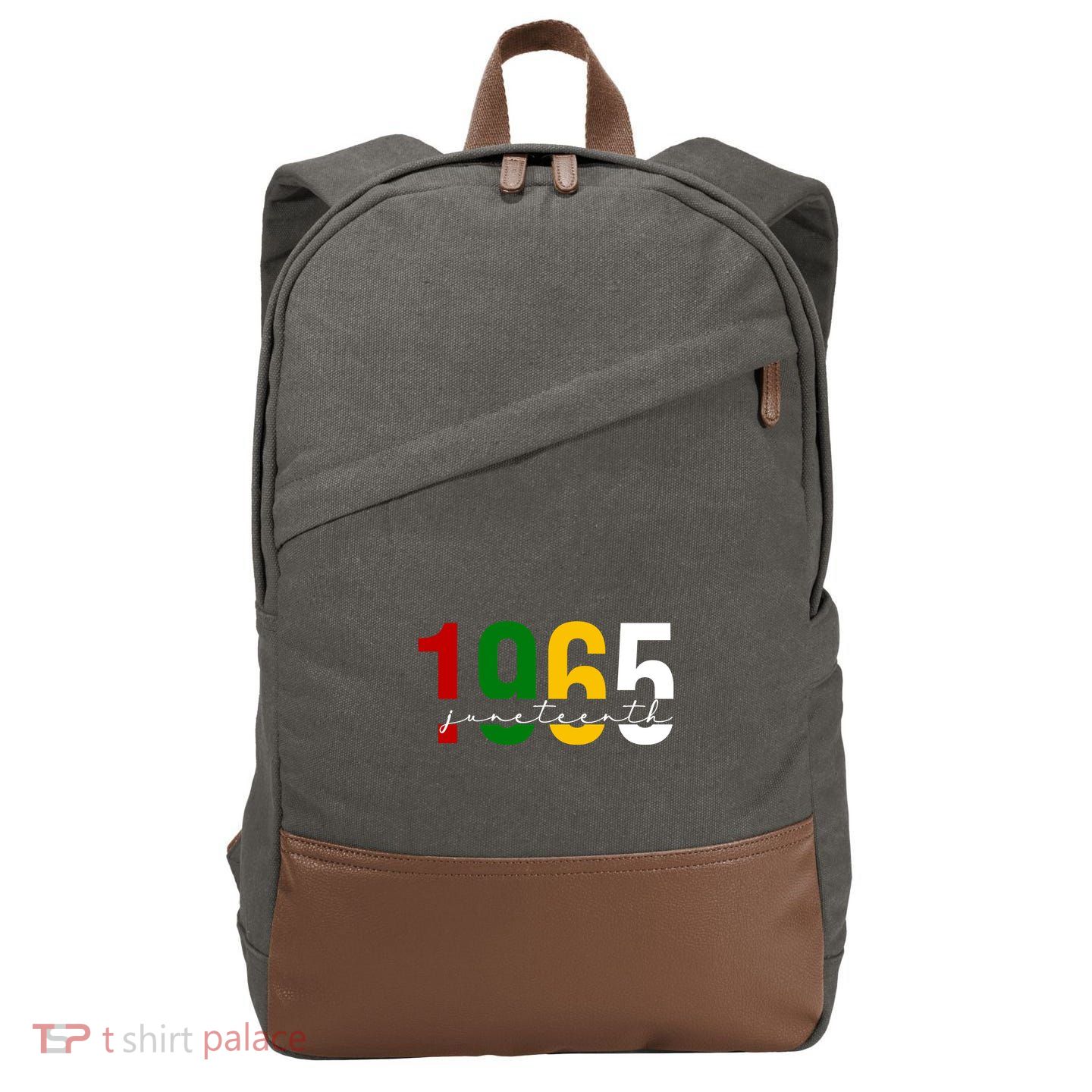 Juneteenth 1965 Black History Month Cotton Canvas Backpack