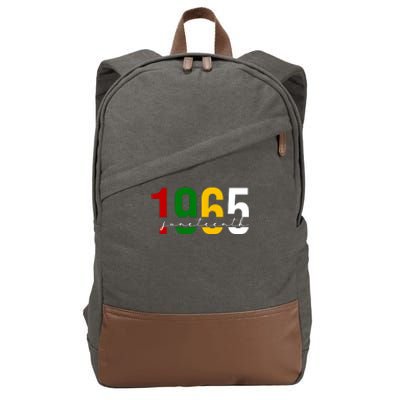 Juneteenth 1965 Black History Month Cotton Canvas Backpack