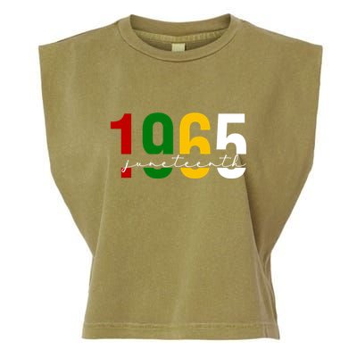 Juneteenth 1965 Black History Month Garment-Dyed Women's Muscle Tee