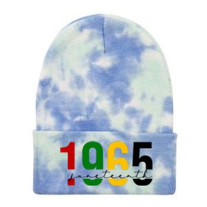 Juneteenth 1965 Black History Month Tie Dye 12in Knit Beanie