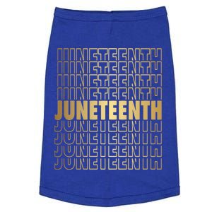 Juneteenth 1865 Black American Afro Freedom Day Pride Gift Doggie Tank