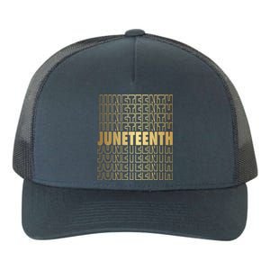 Juneteenth 1865 Black American Afro Freedom Day Pride Gift Yupoong Adult 5-Panel Trucker Hat