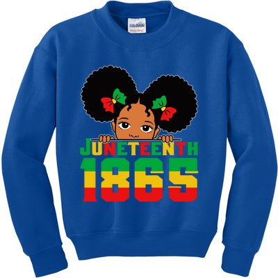 Juneteenth 1865 Blm Freedom African Independence Cute Gift Kids Sweatshirt