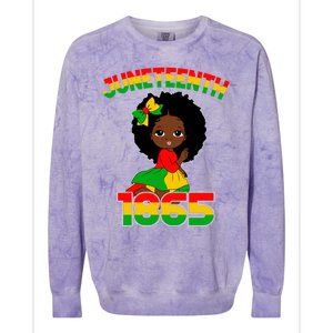 Juneteenth 1865 Blm Independence African Freedom Gift Colorblast Crewneck Sweatshirt