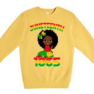 Juneteenth 1865 Blm Independence African Freedom Gift Premium Crewneck Sweatshirt