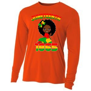 Juneteenth 1865 Blm Independence African Freedom Gift Cooling Performance Long Sleeve Crew