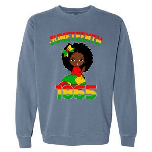 Juneteenth 1865 Blm Independence African Freedom Gift Garment-Dyed Sweatshirt