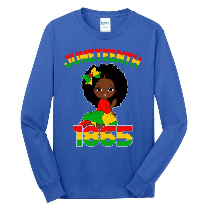 Juneteenth 1865 Blm Independence African Freedom Gift Tall Long Sleeve T-Shirt