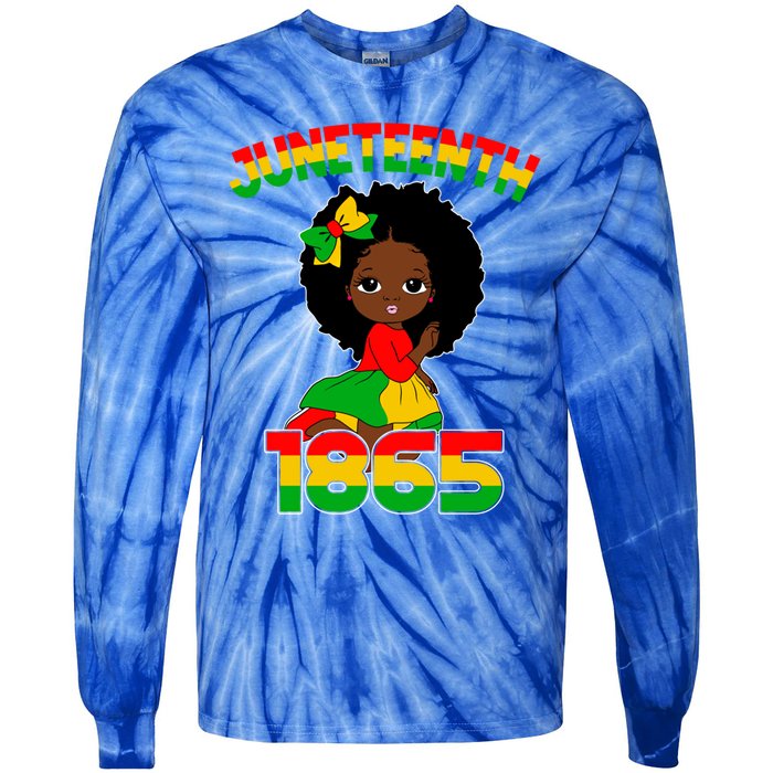 Juneteenth 1865 Blm Independence African Freedom Gift Tie-Dye Long Sleeve Shirt