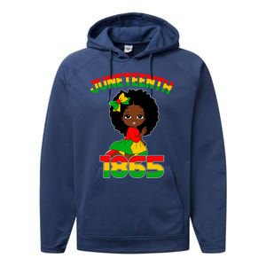 Juneteenth 1865 Blm Independence African Freedom Gift Performance Fleece Hoodie