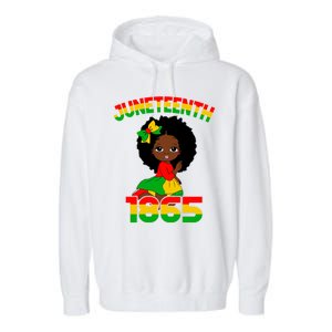 Juneteenth 1865 Blm Independence African Freedom Gift Garment-Dyed Fleece Hoodie