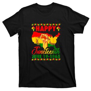 Juneteenth 1865 Black Queen Melanin Girl Magic African Retro Gift African Pride T-Shirt