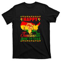 Juneteenth 1865 Black Queen Melanin Girl Magic African Retro Gift African Pride T-Shirt